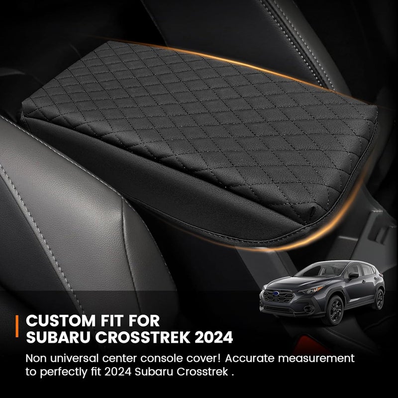 Rilsen Custom Fit for Center Console Cover Subaru Crosstrek 2024 2025 2026/2024 2025 2026 Impreza Armrest Cover Center Console Pad Interior Accessories Car Armrest Seat Box Cover Protector - Image 2